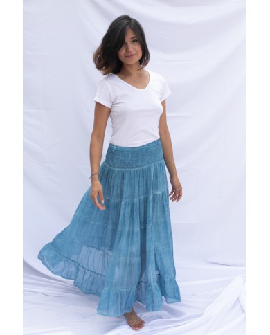 Falda Larga Velo Algodón