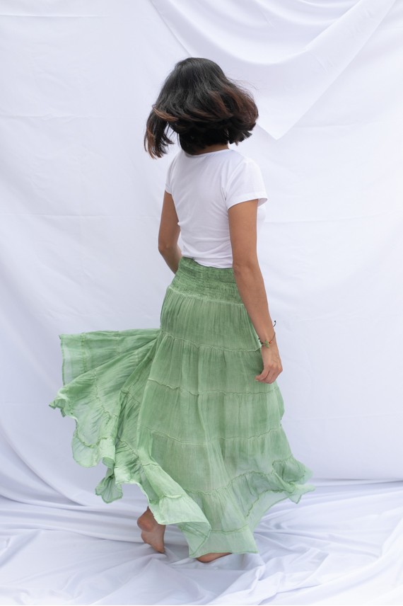 Falda Larga Velo Algodón