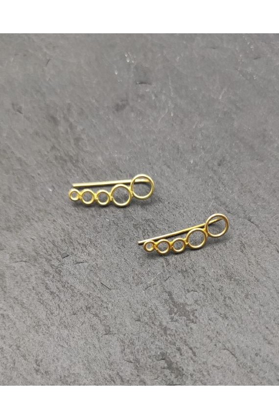 Pendientes trepador plata círculos Pendientes trepador plata círculos