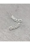 Pendientes trepador plata círculos Pendientes trepador plata círculos