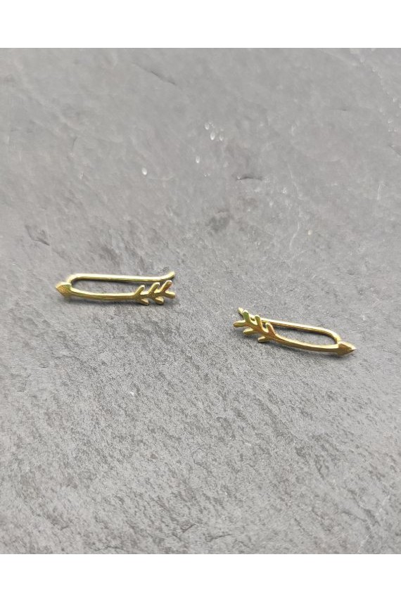 Pendientes trepador plata flecha Pendientes trepador plata flecha