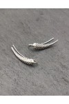 Pendientes trepador plata Hoja Pendientes trepador plata Hoja