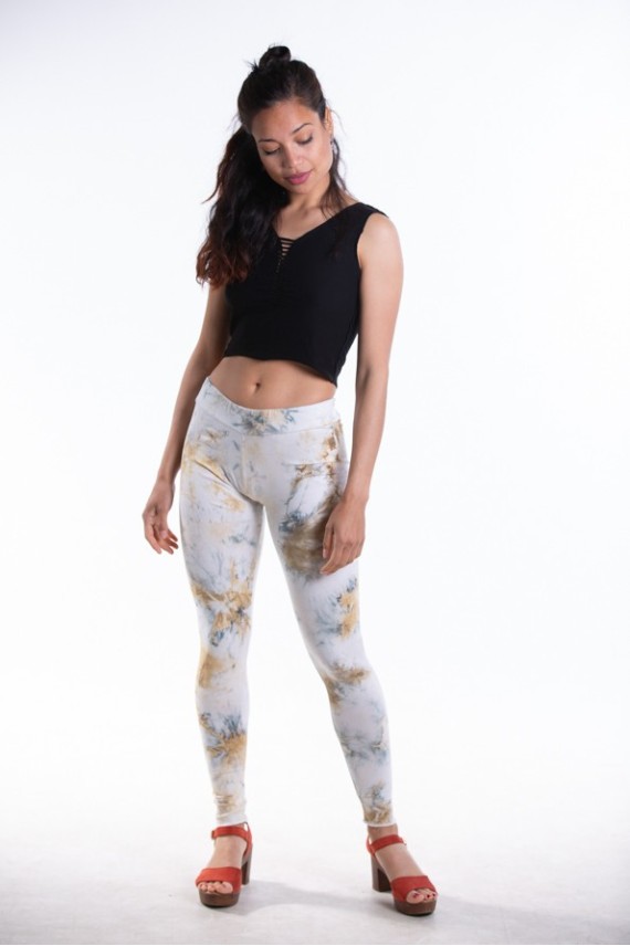 Leggins Tye Die Blanco