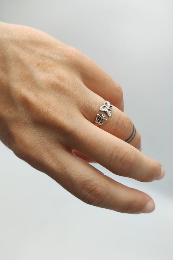 Anillo plata midi Butterfly