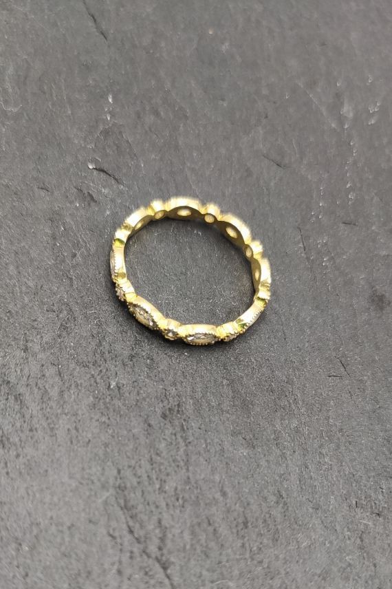 Anillo de boda marquesas blanco