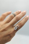 Anillo plata Cat design