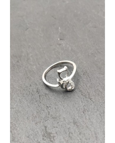 Anillo plata Cat design