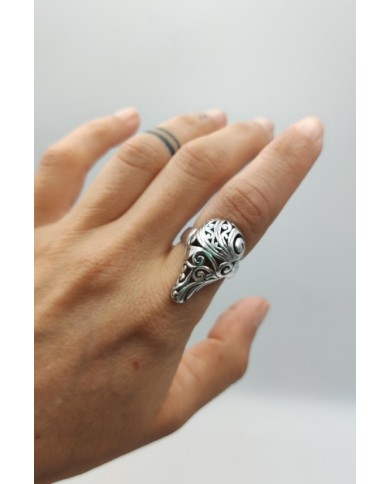 Anillo plata Gota Floral