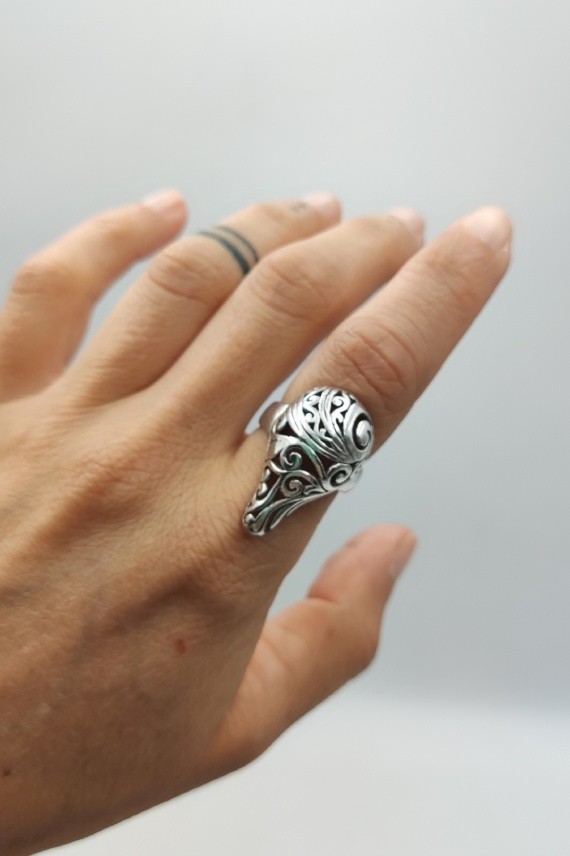 Anillo plata Gota Floral