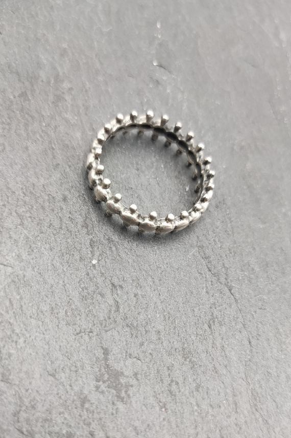 Anillo plata Bolas simétricas