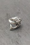Anillo plata Delfín mandala