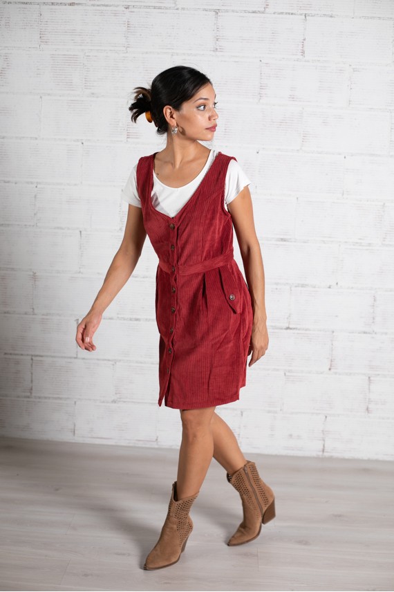 Vestido pana aterciopelado Marilyn