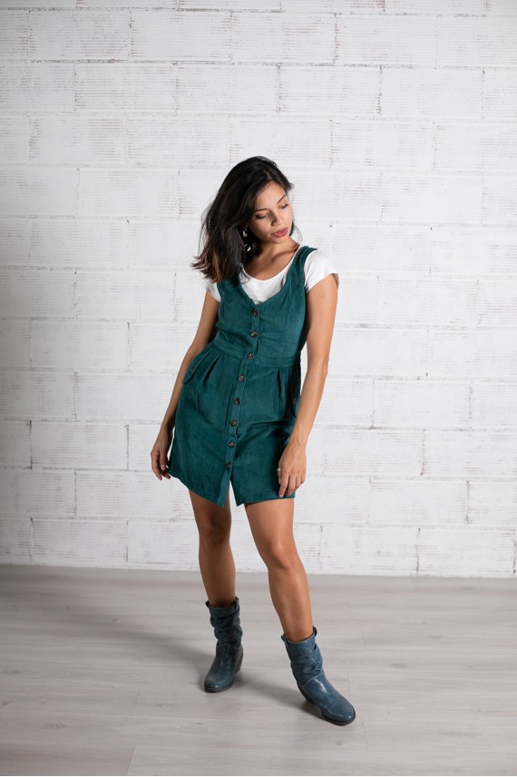 Vestido pana aterciopelado Marilyn