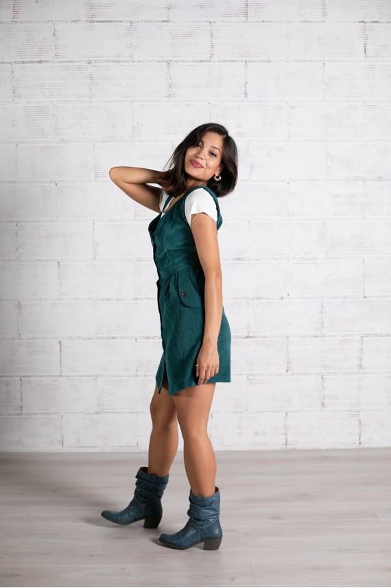 Vestido pana aterciopelado Marilyn