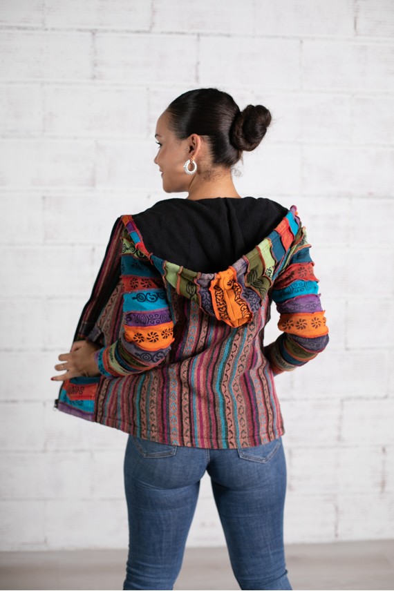 Chaqueta algodon zip doblada polar gueri capucha Chaqueta algodon zip doblada polar gueri capucha