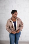 Chaquetón Étnico Lana forro algodón jaspeado beige Chaquetón Étnico Lana forro algodón jaspeado beige