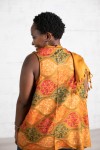 Chaleco Pashmina Arte Nómada Bordado con Flecos