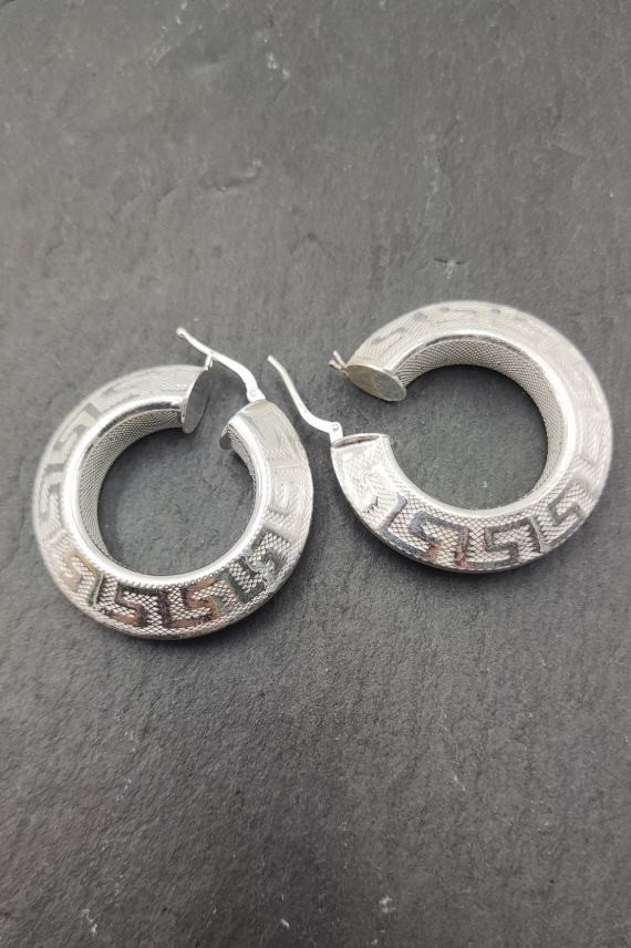 Aros Plata Greca redondo 8 mm Aros Plata Greca redondo 8 mm