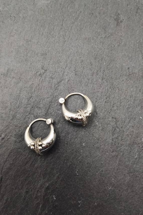 Aros Gitanos plata Talos 12 mm Aros Gitanos plata Talos 12 mm