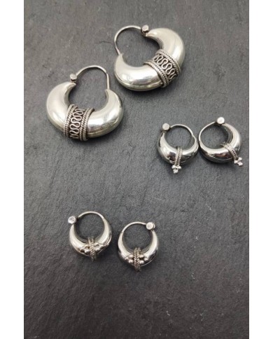 Aros Gitanos plata Talos 12 mm