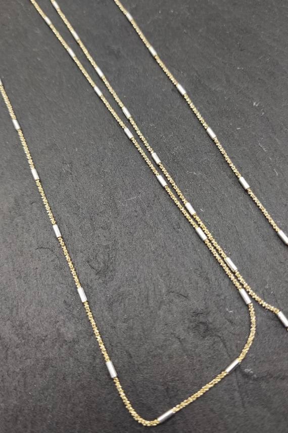 Cadena plata bicolor Thomas