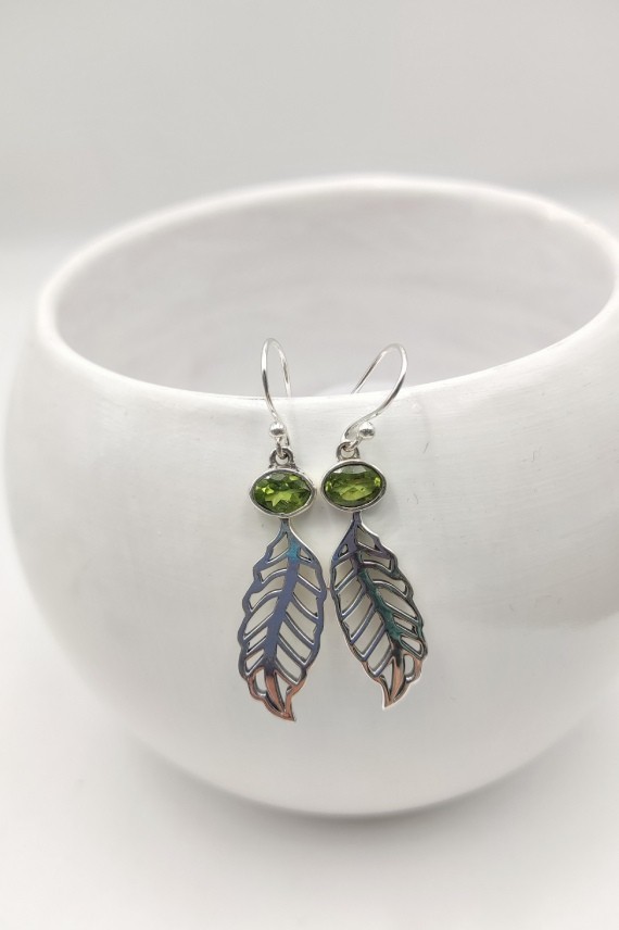 Pendientes plata Piedrapluma Pendientes plata Piedrapluma