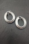 Aros Plata Greca Ovalados Serrata