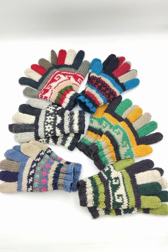 Gorros y Guantes Hombre, Guantes Lana Marino