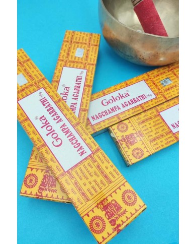 Incienso Goloka Nagchampa Natural Flores & Especias Suaves