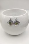 Pendientes plata Flor peridoto