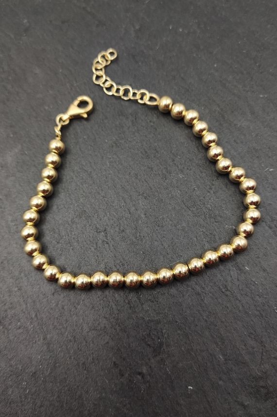 Pulsera dorada bolas Maneskin Pulsera dorada bolas Maneskin