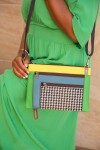 Bolso clutch piel verde by Soruka
