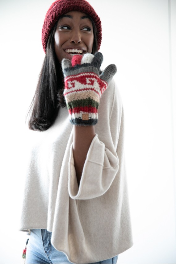 Guantes Lana y polar Vintage