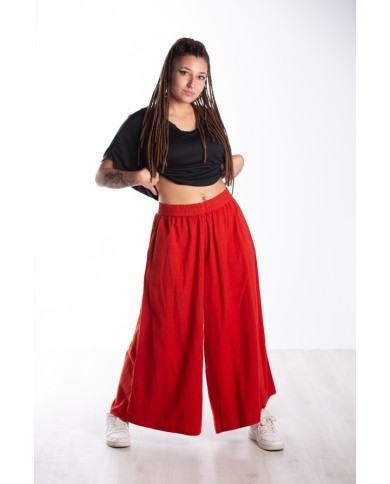 Pantalón Brahim Rojo Palazzo Pantalón Brahim Rojo Palazzo
