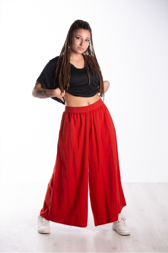 Pantalón Brahim Rojo Palazzo