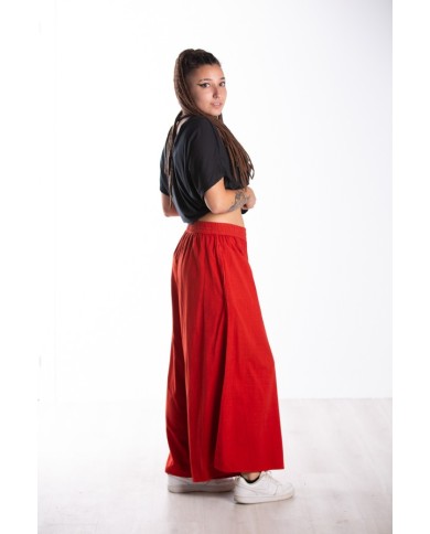 Pantalón Brahim Rojo Palazzo Pantalón Brahim Rojo Palazzo