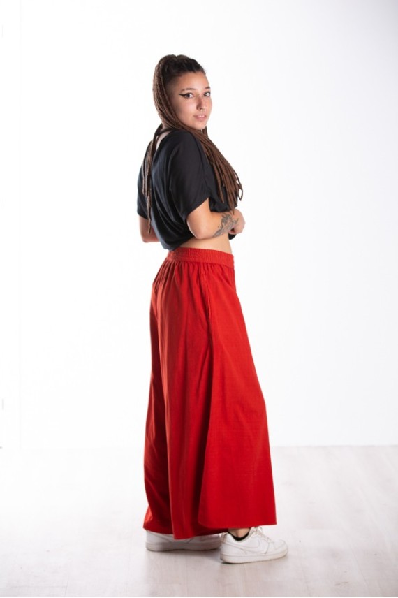 Pantalón Brahim Rojo Palazzo