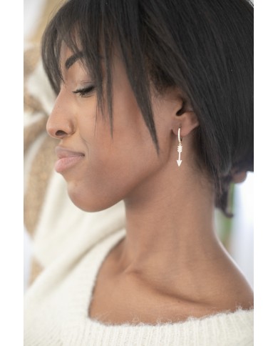 Pendientes plata Hoop and Arrow