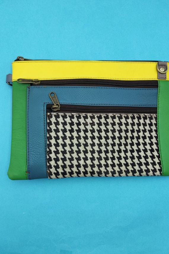Bolso clutch piel verde by Soruka Bolso clutch piel verde by Soruka