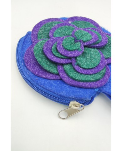 Monedero Fieltro Flor Samarkanda Monedero Fieltro Flor Samarkanda