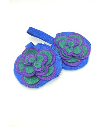 Monedero Fieltro Flor Samarkanda Monedero Fieltro Flor Samarkanda