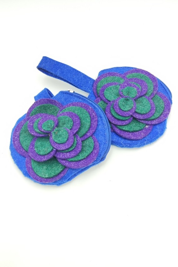 Monedero Fieltro Flor Samarkanda Monedero Fieltro Flor Samarkanda