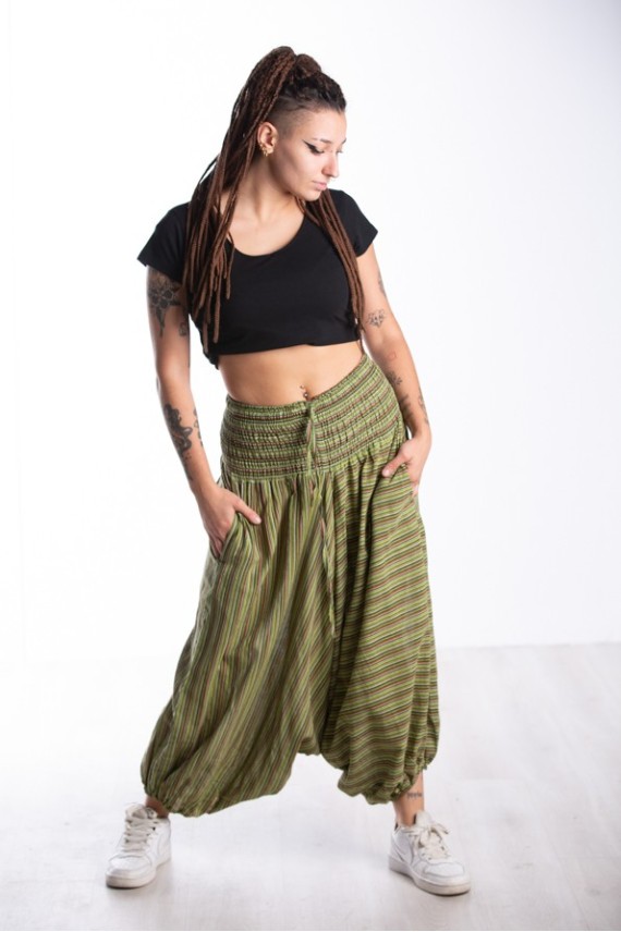 Pantalón Algodón Afgano Rayas Zen