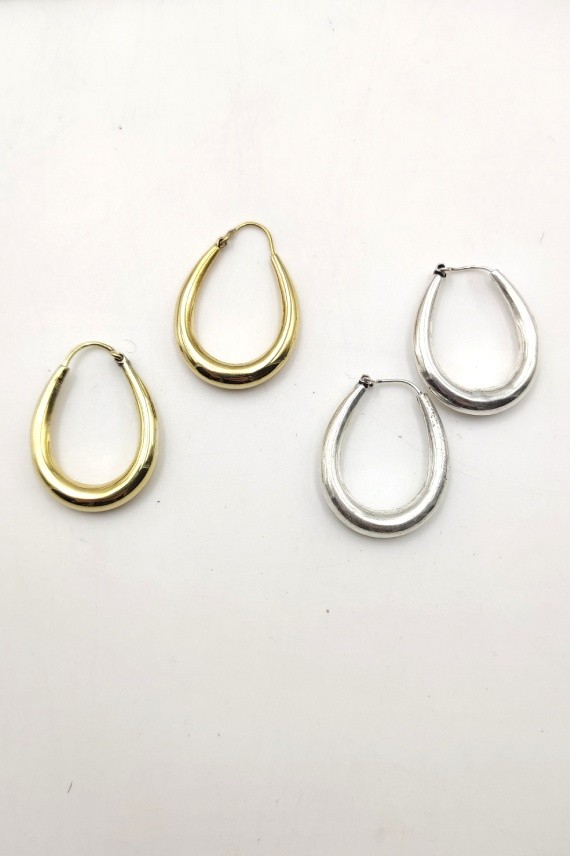 Aros Gota lisos gruesos Finesse Aros Gota lisos gruesos Finesse