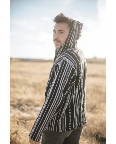 Chaqueta polar Gueri blanca y negra