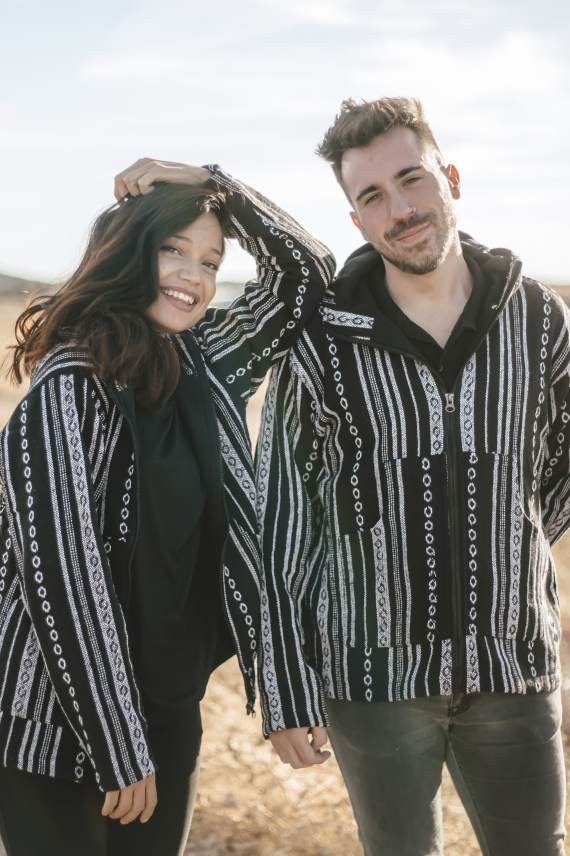 Chaqueta Gueri Tribal Noche Blanca