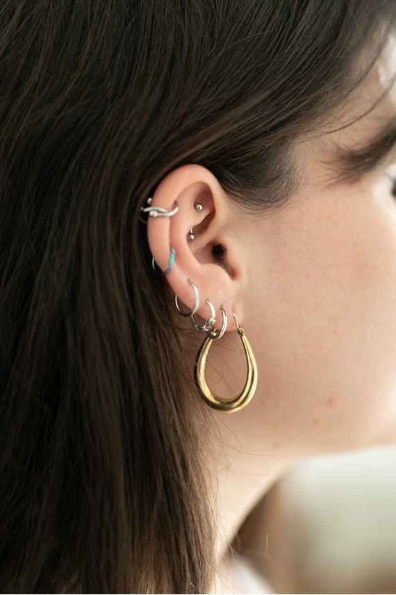 Aros Gota lisos gruesos Finesse Aros Gota lisos gruesos Finesse