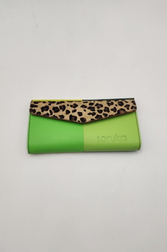 Cartera Judith Green Leopard by Soruka