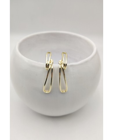 Pendientes plata Nudo imperdible