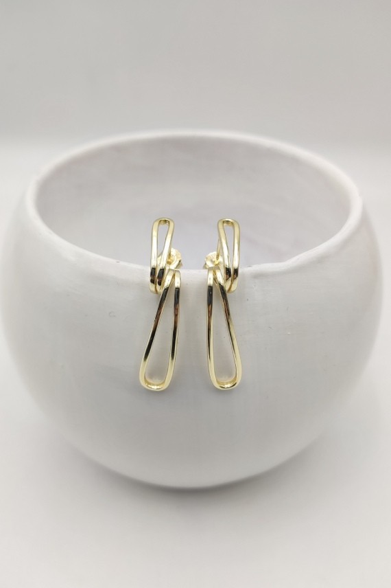 Pendientes plata Nudo imperdible